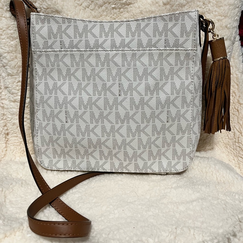 Michael Kors Monogram Crossbody Bag - Picture 3 of 12